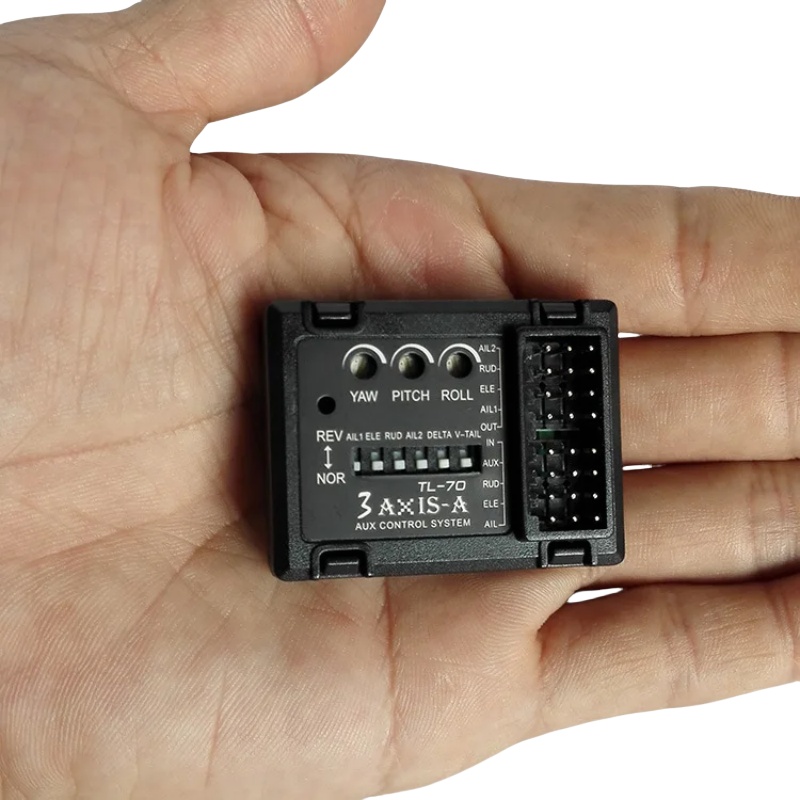 Drone Gimbal Controller - 3軸ジャイロフライトコントローラーTL70オートバランススタビライザー、RC固定翼機、デルタ翼、Vテール、FPVドローン、ヘリコプター用