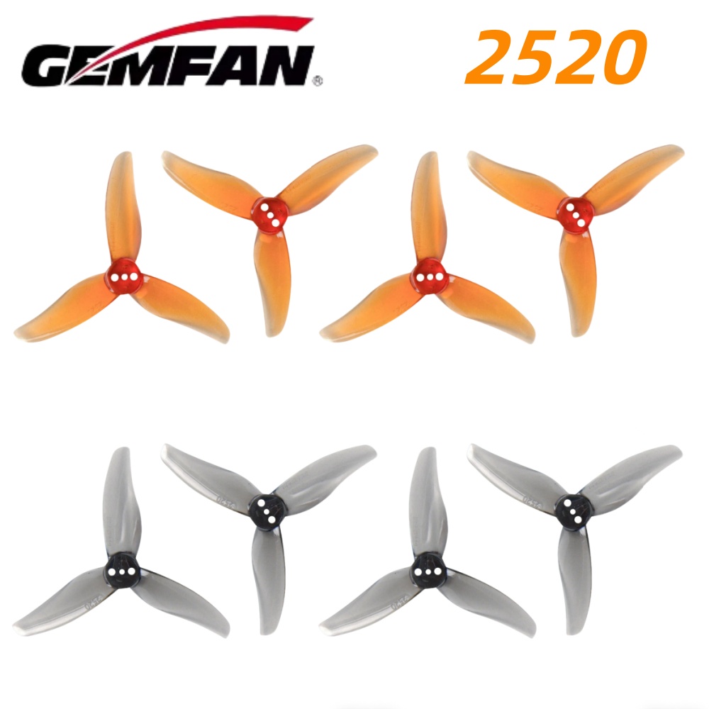 Drone Gimbal Controller - 4ペア Gemfan Hurricane 2520 2.5X2X3 3ブレードPCプロペラ