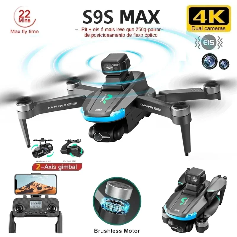 Drone Gimbal 2 Axis - 新しい S9S MAX ミニドローン 4K 2