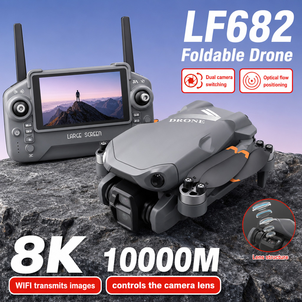 Drone Gimbal Case - 空撮写真 LF682 ドローン 8K HD デュアルカメラ