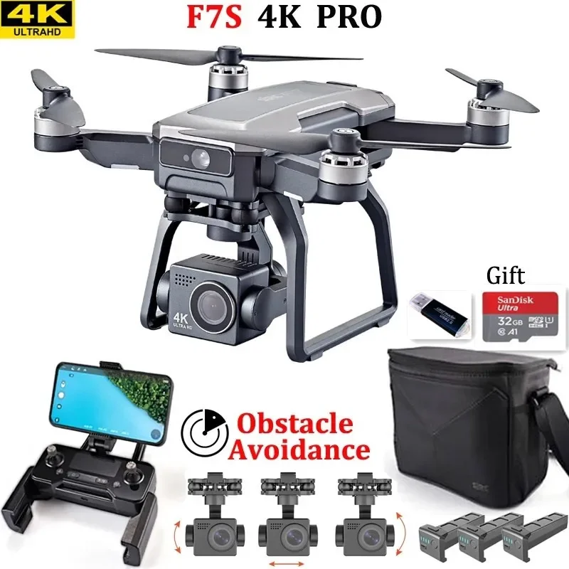 Drone Gimbal Brushless - SJRC F7s 4K PRO ドローン 4K