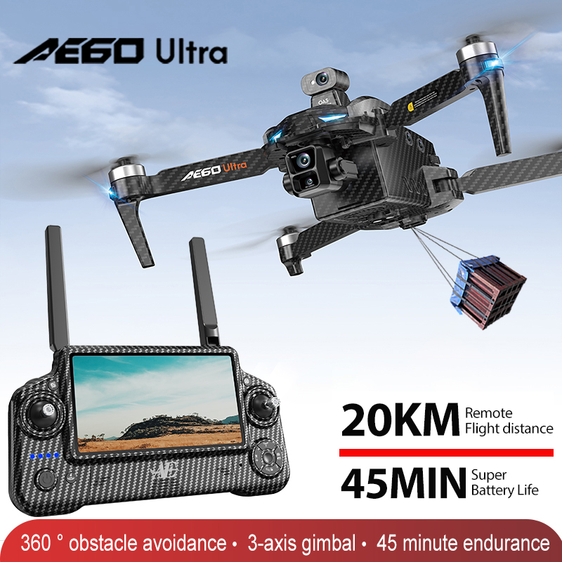 Drone Gimbal Brushless - AE60 GPSドローン プロフェッショナル 8Kカメラ 3軸ジンバル 空撮FPV