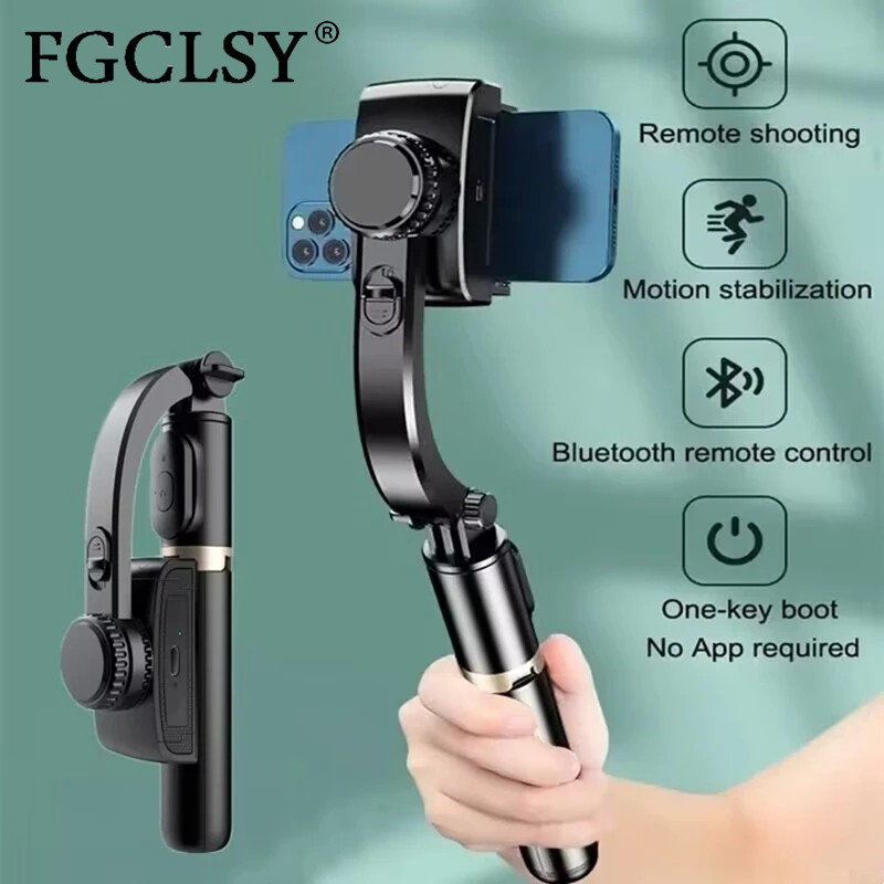 Drone Gimbal For Gopro - FGCLSY 2024 AIビデオスタビライザー Bluetooth自撮り棒三脚ジンバルスタビライザー スマートフォン用 ライブ垂直撮影ブラケット