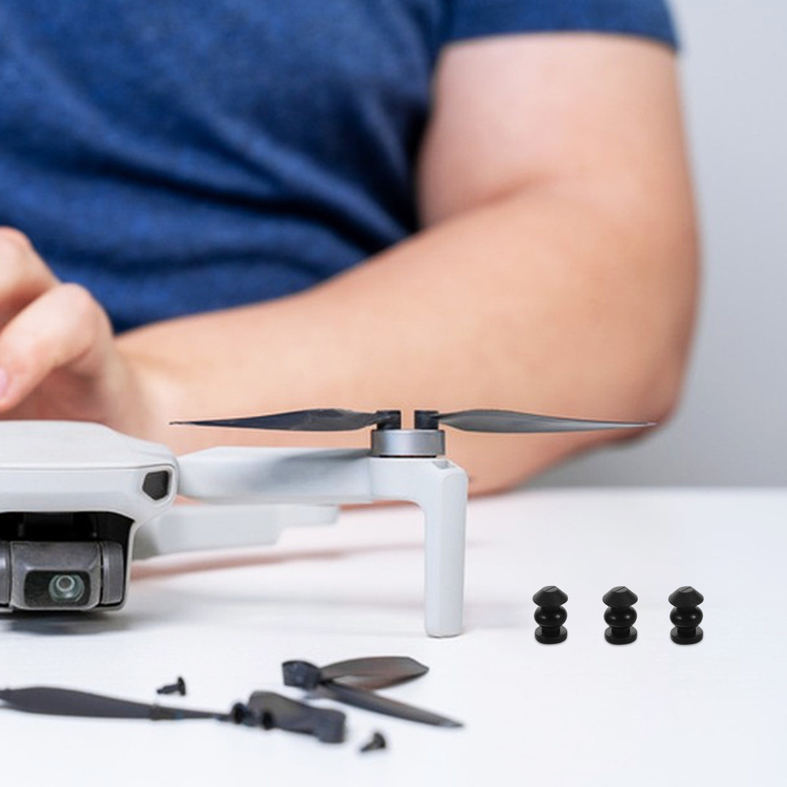 10 個ドローンジンバルショックアブソーバーシリコンゴムボー - Drone Gimbal Dampener のレビューと価格