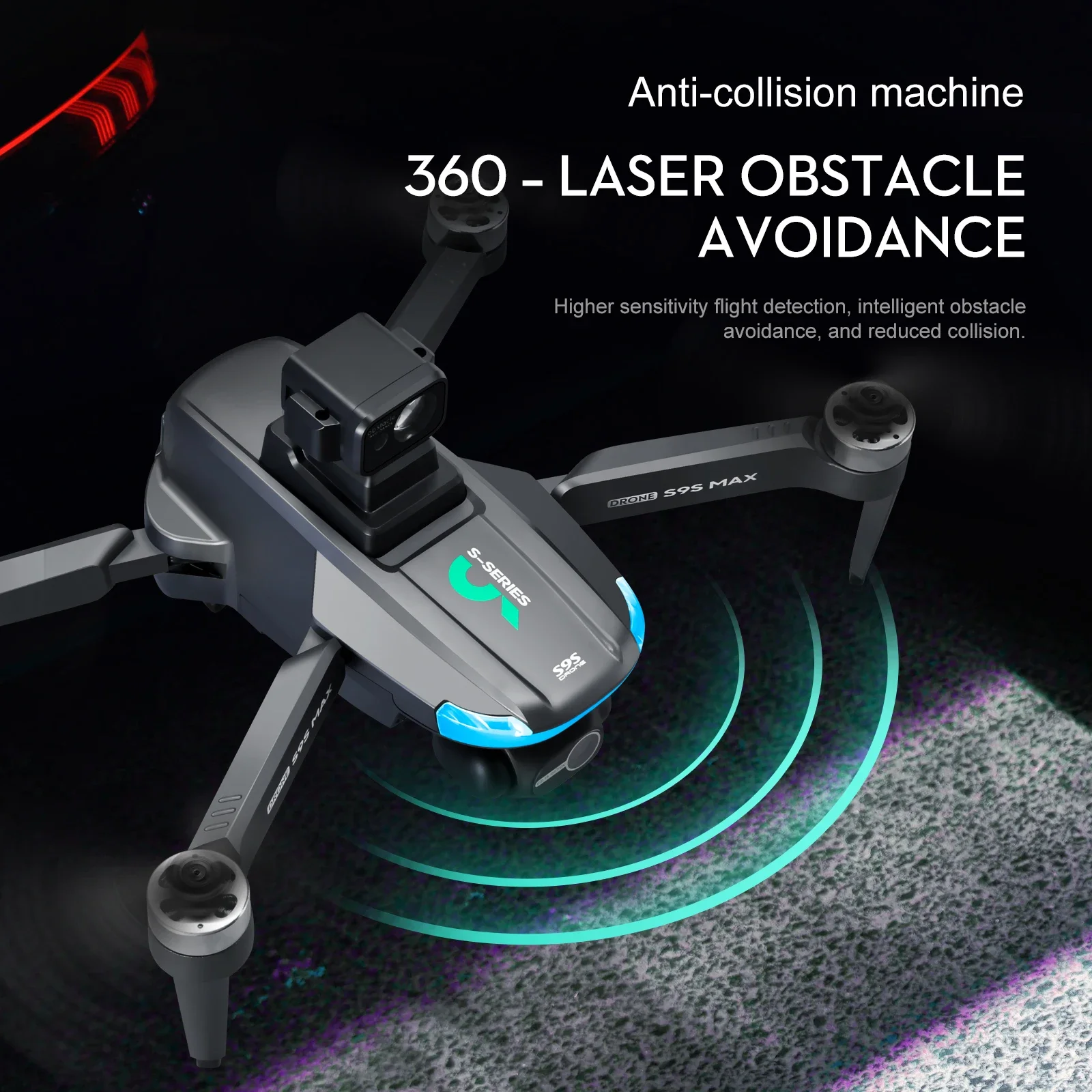 新しい S9S MAX ミニドローン 4K 2 軸 PTZ  - Drone Gimbal 2 Axis のレビューと価格