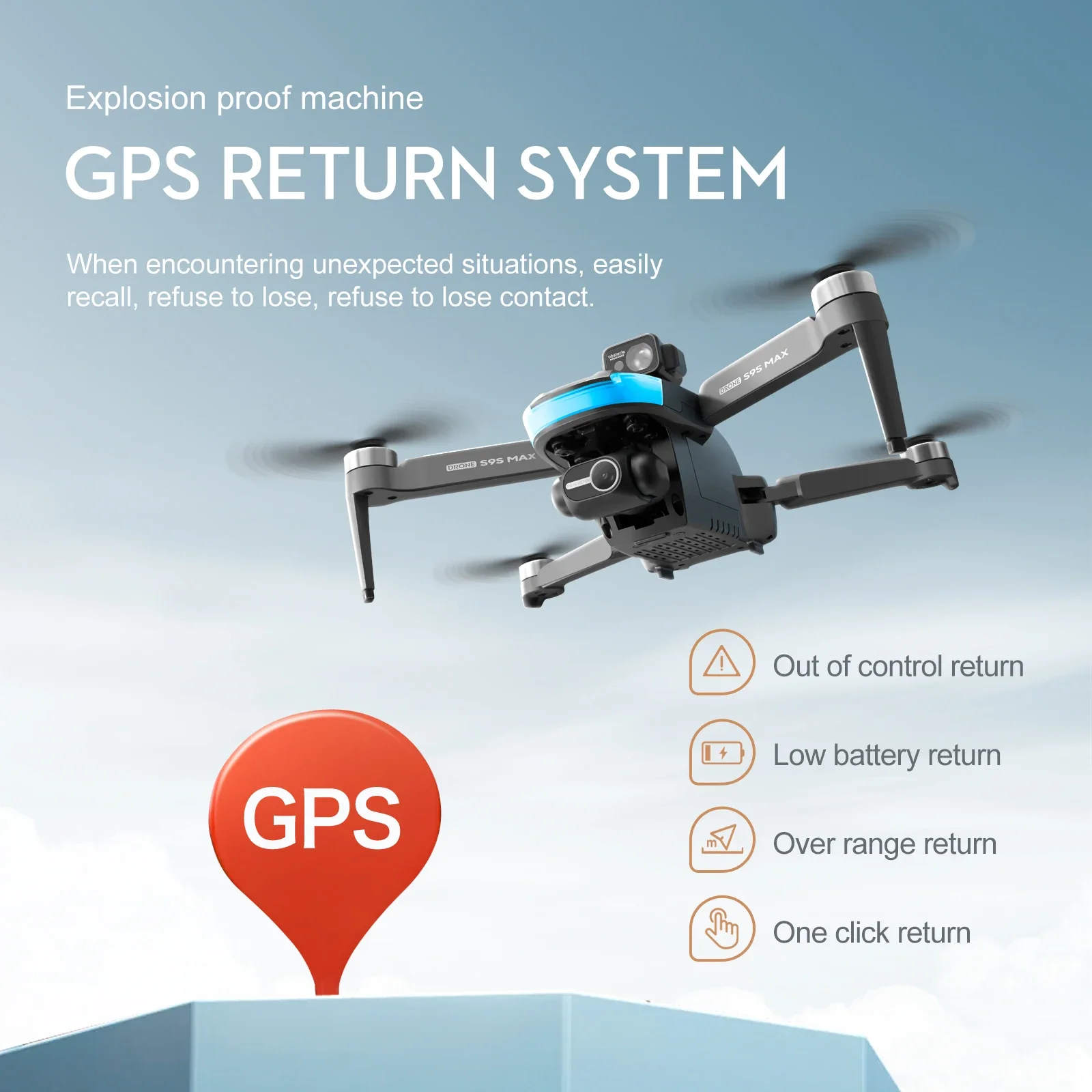 新しい S9S MAX ミニドローン 4K 2 軸 PTZ  - Drone Gimbal 2 Axis のレビューと価格