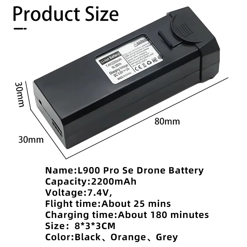 L900 Pro-ドローンバッテリー,7.4V, 2200m - Drone Gimbal 2 Axis のレビューと価格
