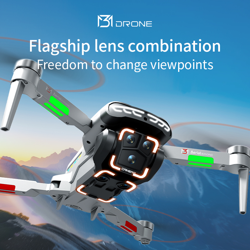 M3 プロフェッショナルドローン 4K HD 航空写真 4. - Drone Gimbal Brushless のレビューと価格