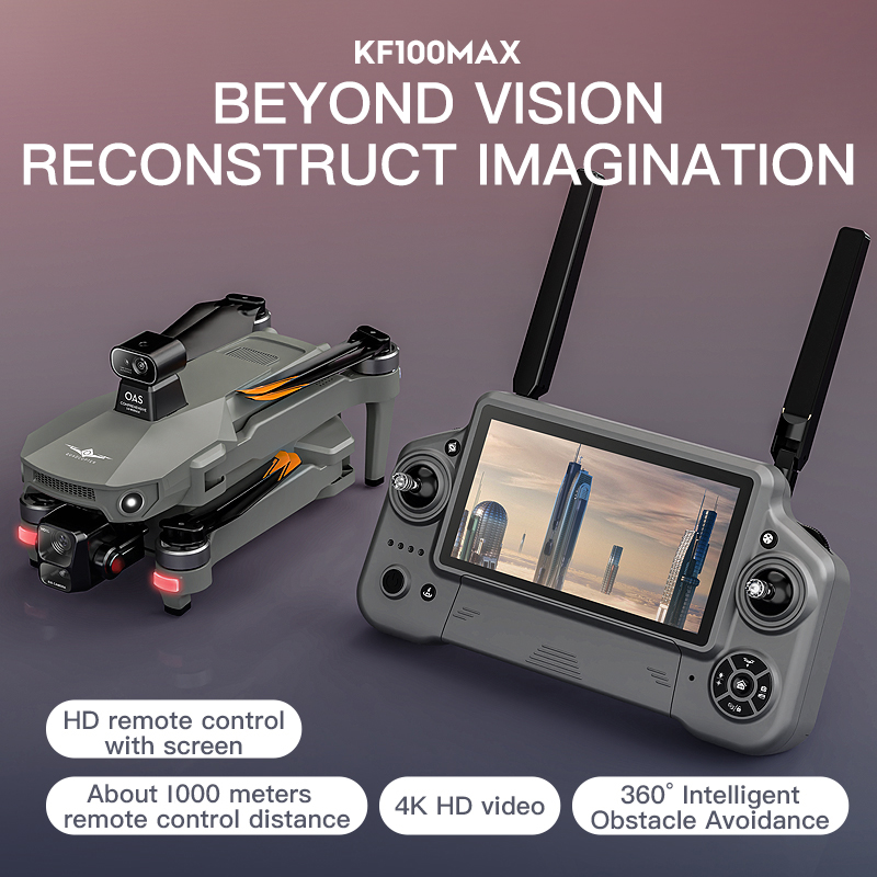 KF100 MAX GPSドローン 4Kカメラ 3軸ジンバル - Drone Gimbal 3 Axis のレビューと価格