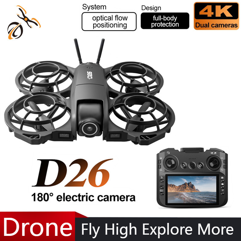 D26 ドローン 4K 空撮HD 180 °   カメラ付き - Drone Gimbal Case のレビューと価格
