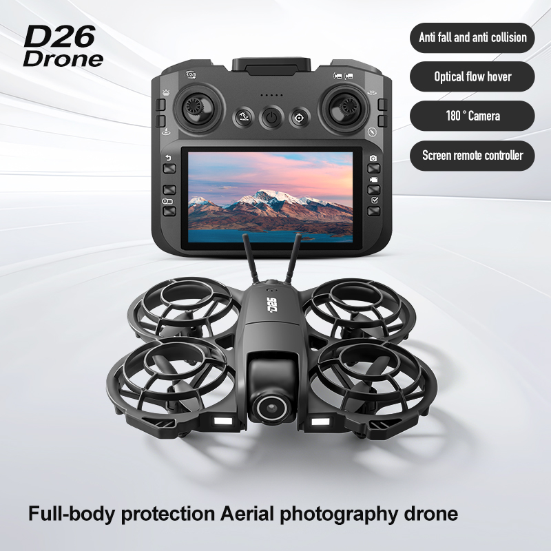 D26 ドローン 4K 空撮HD 180 °   カメラ付き - Drone Gimbal Case のレビューと価格