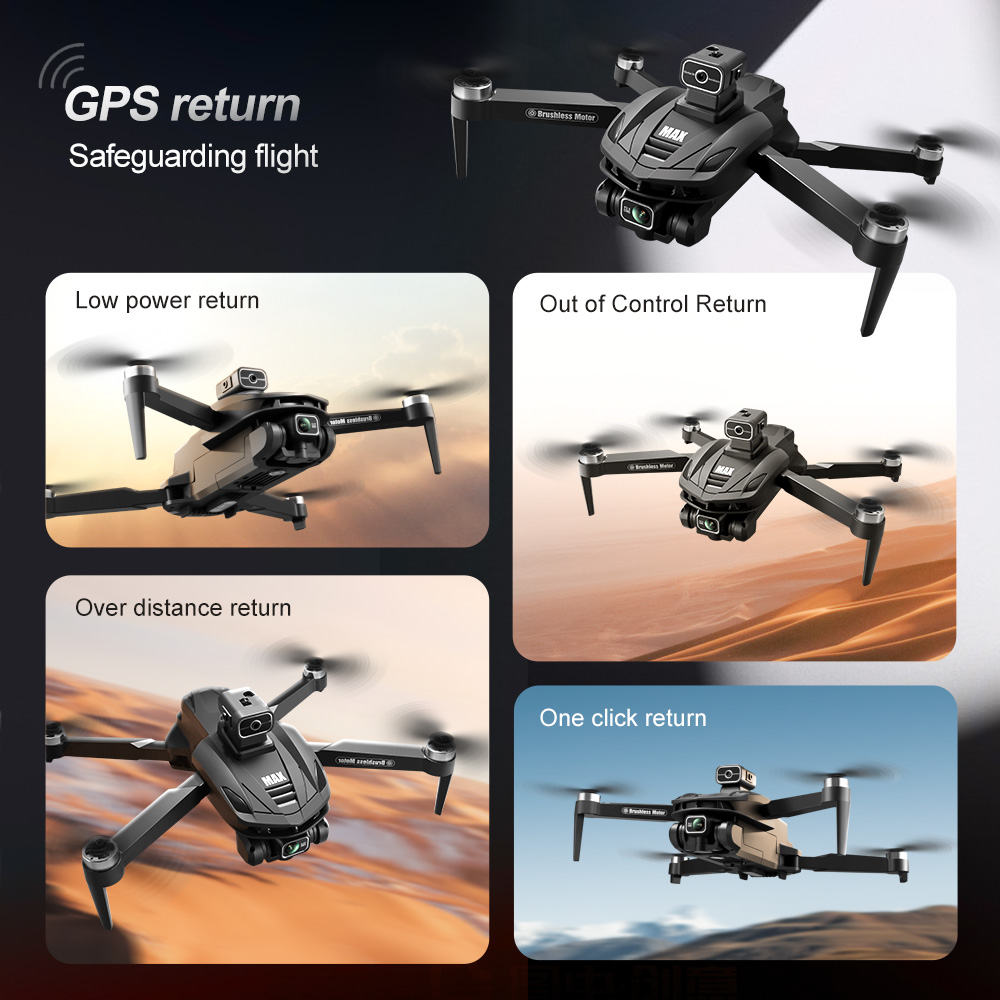 V168 PRO Max GPS ドローン 8K プロフェッ - Drone Gimbal Brushless のレビューと価格