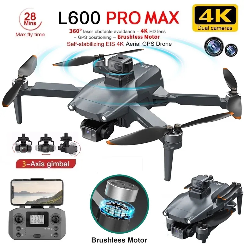 L600 プロマックス GPS ドローンプロフェッショナル  - Drone Gimbal Case のレビューと価格