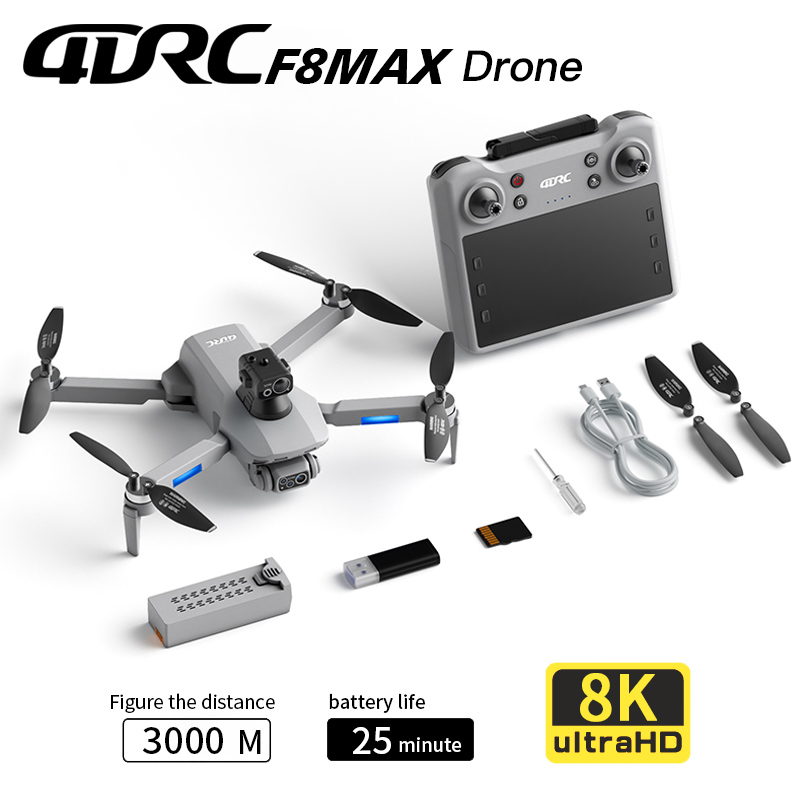 F8 MAX GPSドローン プロフェッショナル 8Kカメラ - Drone Gimbal Brushless のレビューと価格