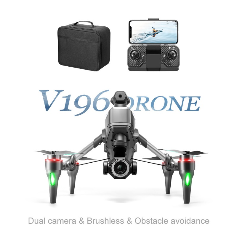 2025 V196 自動障害物回避ドローン 8K HDカメラ - Drone Gimbal 2 Axis のレビューと価格