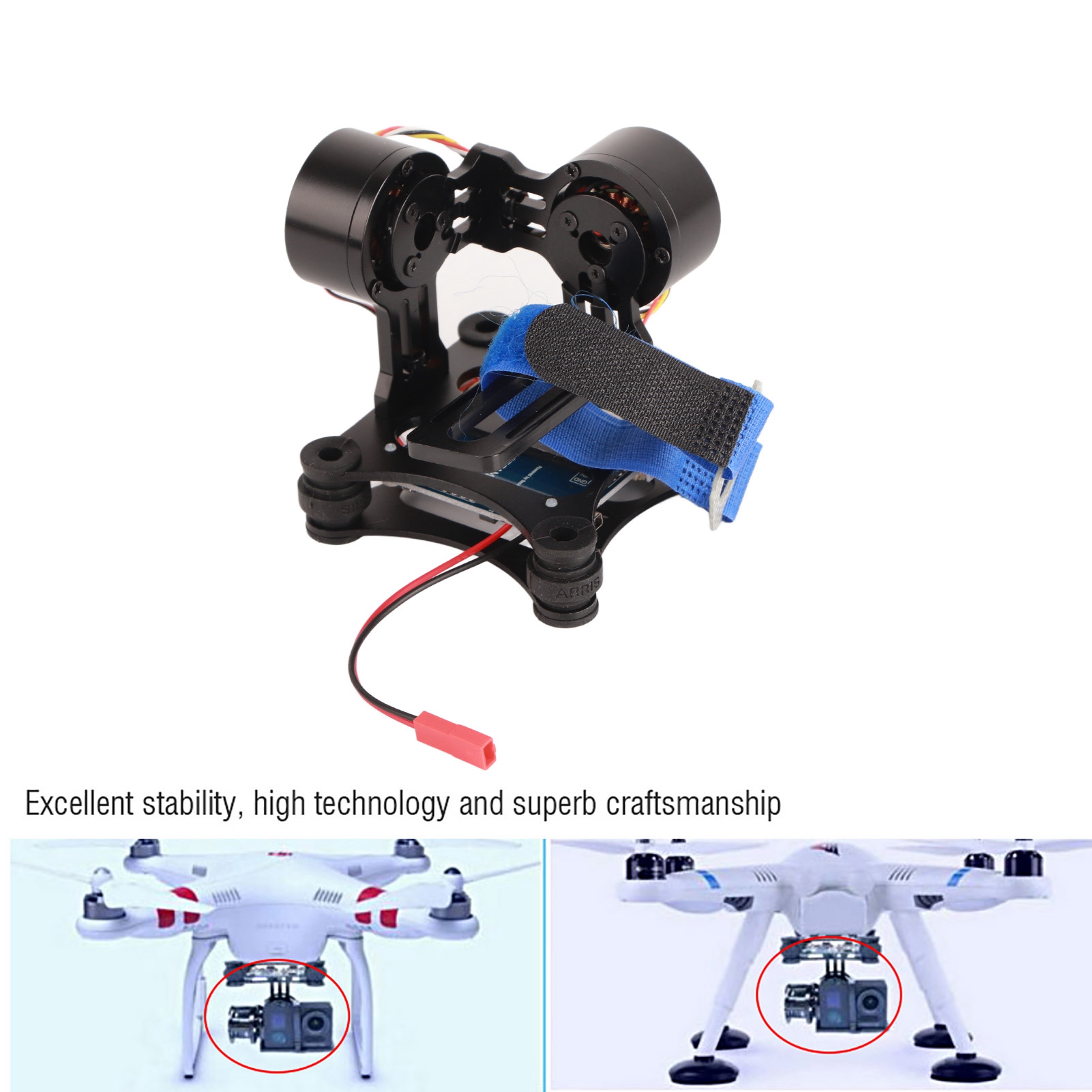ブラシレスカメラジンバルメタルブラシレスジンバルボード BG - Drone Gimbal For Gopro のレビューと価格
