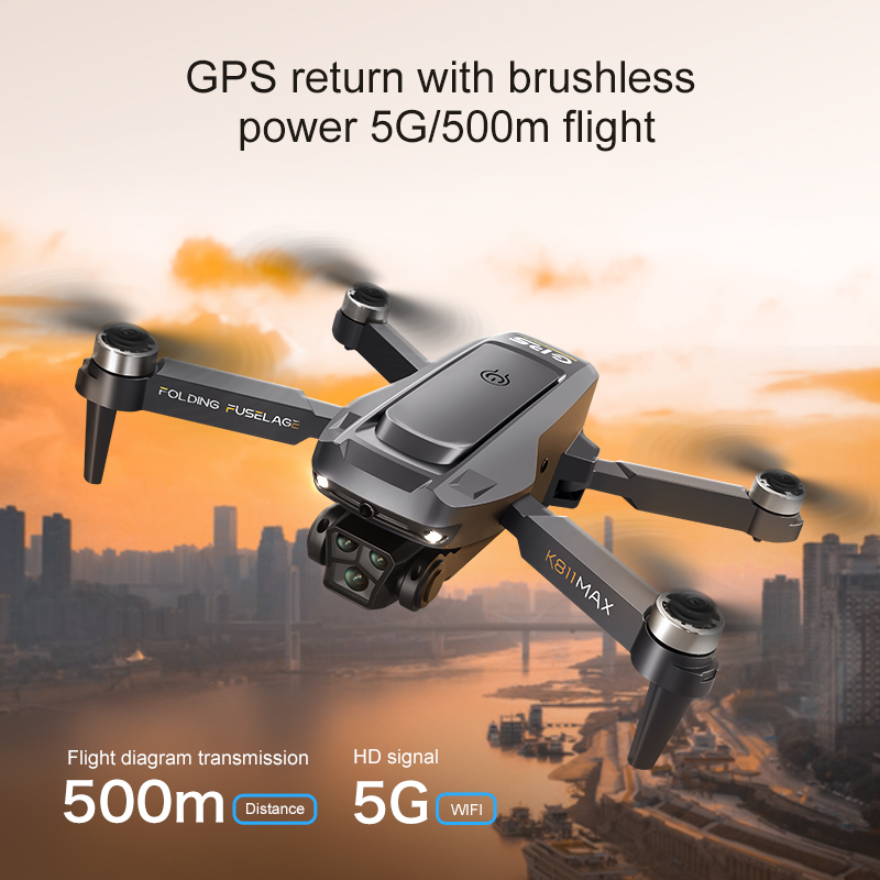 K811MAXクアッドコプタードローン：ブラシレスモーター、 - Drone Gimbal Brushless のレビューと価格