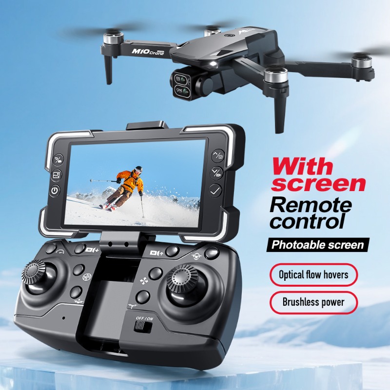 M10カメラドローン、画面付きリモコン、デュアルカメラ、オプ - Drone Gimbal Case のレビューと価格
